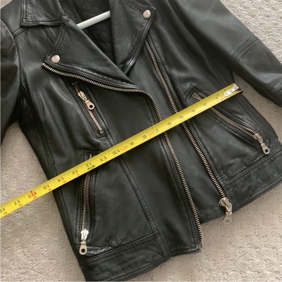 Whistles genius leather biker jacket - Picture 11 of 12